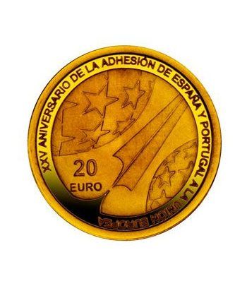Monedas 2011 25º Aniv. España y Portugal en la U.E. Conjunta Oro