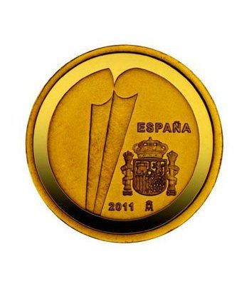 Monedas 2011 25º Aniv. España y Portugal en la U.E. Conjunta Oro