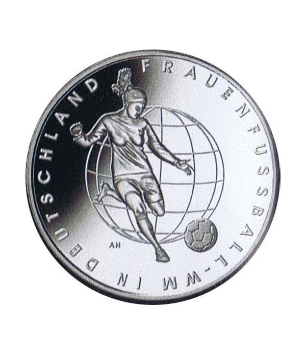 moneda Alemania 10 Euros 2011 Futbol femenino.  - 2