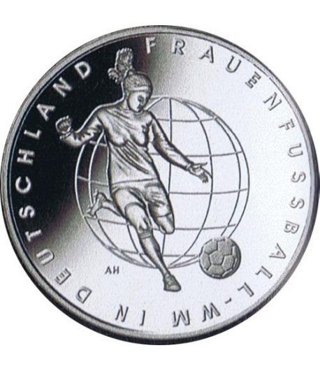 moneda Alemania 10 Euros 2011 Futbol femenino.