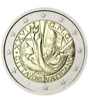 moneda conmemorativa 2 euros Vaticano 2011. Estuche Oficial.