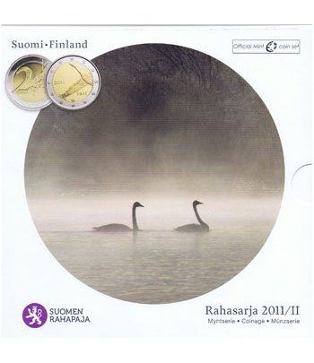 Cartera oficial euroset Finlandia 2011 (incluye moneda 2€)  - 1