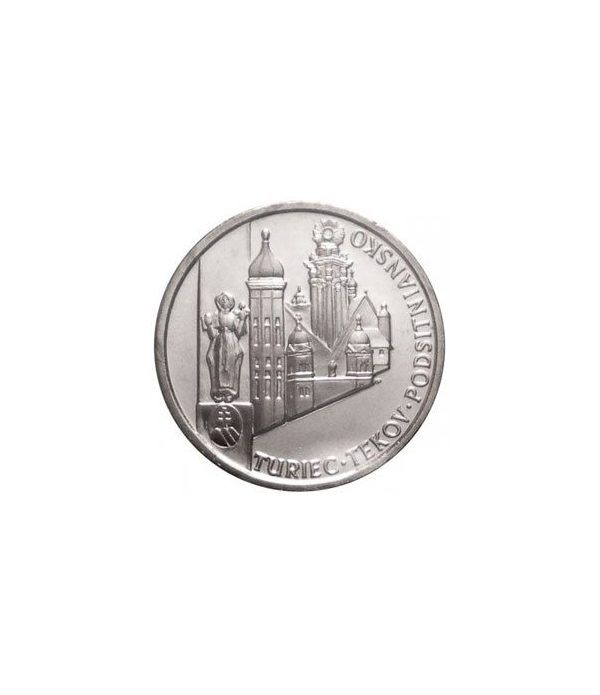 Cartera oficial euroset Eslovaquia 2010. Regiones Históricas.  - 4
