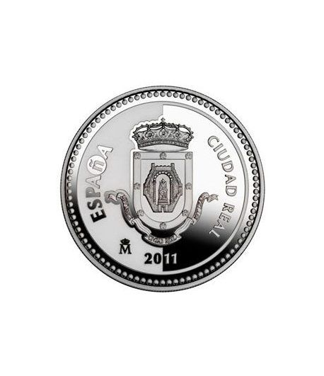 Moneda 2011 Capitales de provincia. Ciudad Real. 5 euros. Plata.