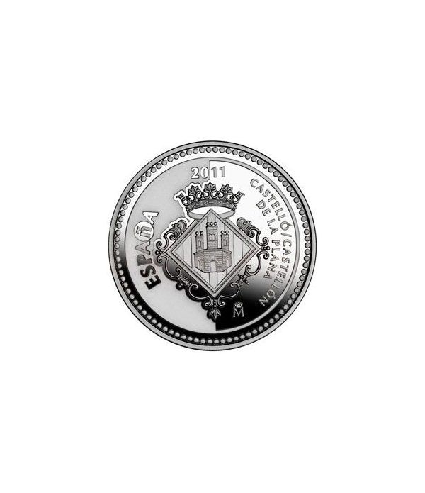 Moneda 2011 Capitales de provincia. Castellón. 5 euros. Plata.  - 4