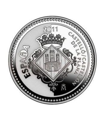 Moneda 2011 Capitales de provincia. Castellón. 5 euros. Plata.