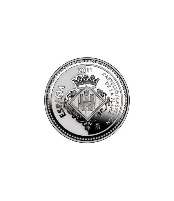 Moneda 2011 Capitales de provincia. Castellón. 5 euros. Plata.