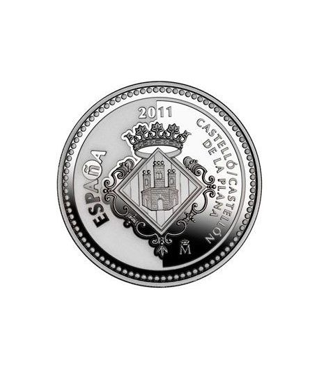 Moneda 2011 Capitales de provincia. Castellón. 5 euros. Plata.