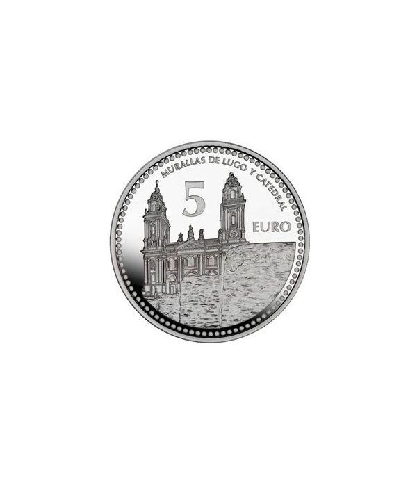 Moneda 2011 Capitales de provincia. Lugo. 5 euros. Plata.