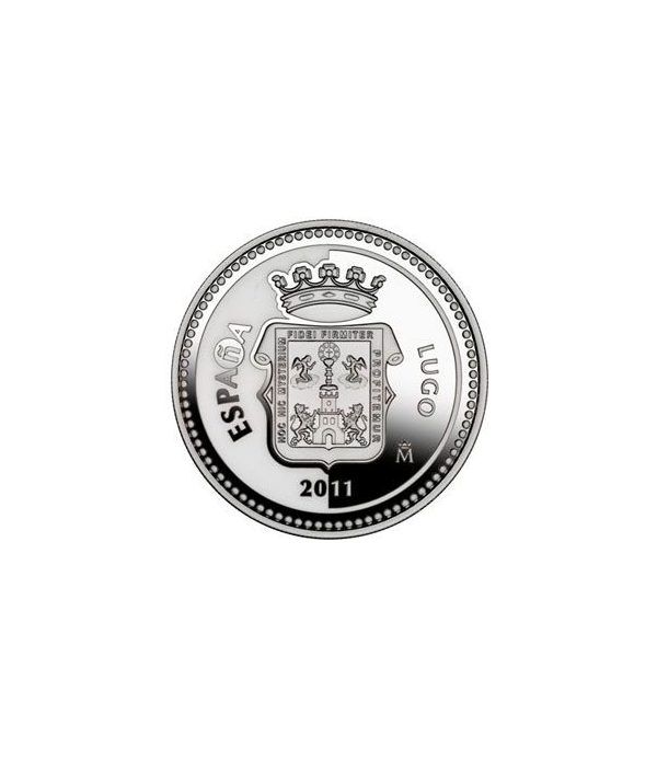 Moneda 2011 Capitales de provincia. Lugo. 5 euros. Plata.