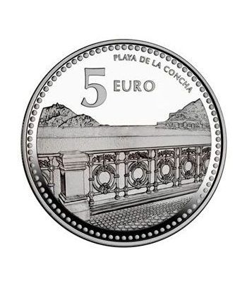 Moneda 2011 Capitales de provincia. S. Sebastian. 5 euros. Plata