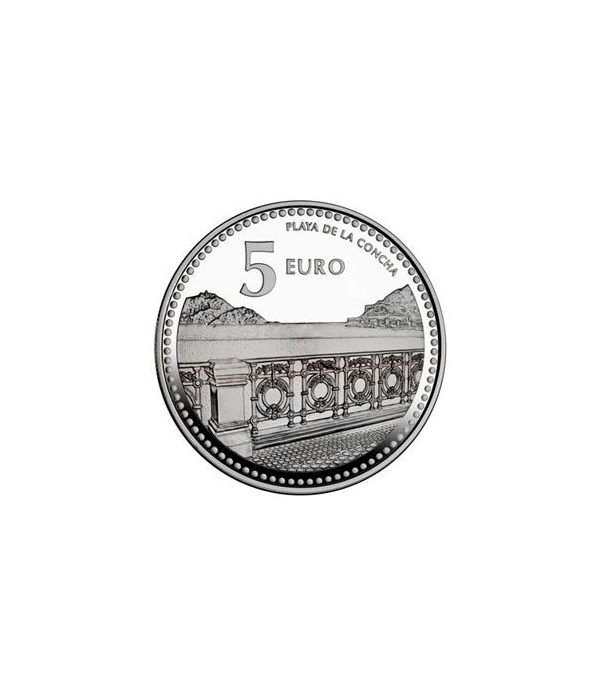 Moneda 2011 Capitales de provincia. S. Sebastian. 5 euros. Plata  - 2