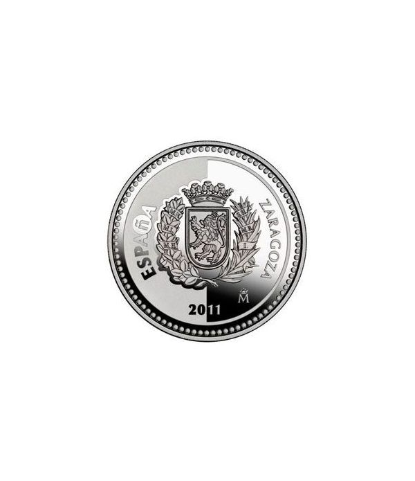 Moneda 2011 Capitales de provincia. Zaragoza. 5 euros. Plata  - 4