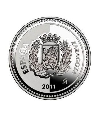 Moneda 2011 Capitales de provincia. Zaragoza. 5 euros. Plata