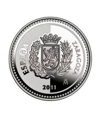 Moneda 2011 Capitales de provincia. Zaragoza. 5 euros. Plata  - 1