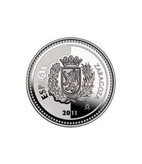 Moneda 2011 Capitales de provincia. Zaragoza. 5 euros. Plata