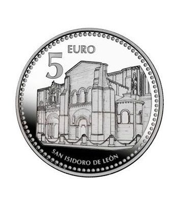 Moneda 2011 Capitales de provincia. León. 5 euros. Plata.