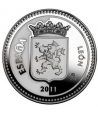 Moneda 2011 Capitales de provincia. León. 5 euros. Plata.