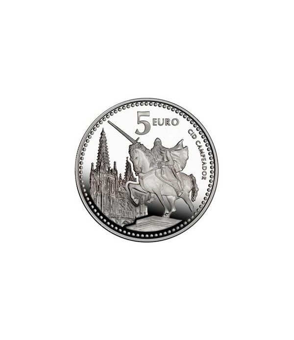 Moneda 2011 Capitales de provincia. Burgos. 5 euros. Plata.  - 2