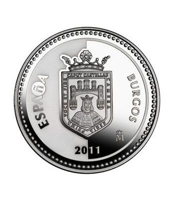 Moneda 2011 Capitales de provincia. Burgos. 5 euros. Plata.