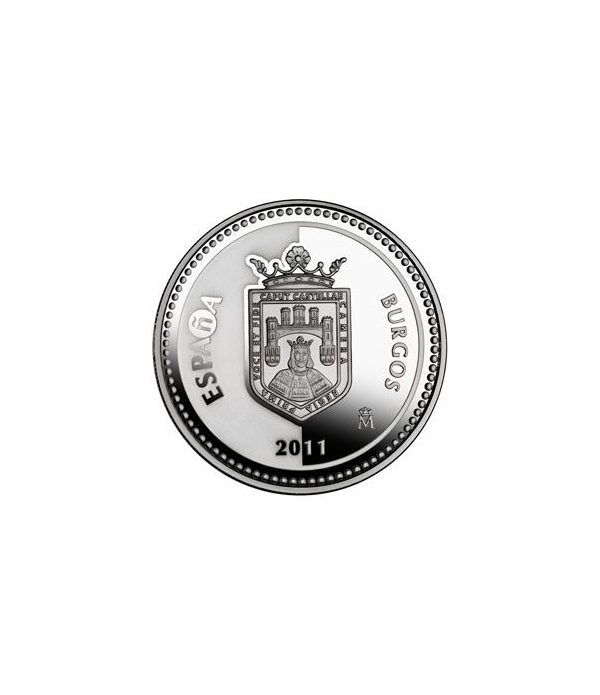 Moneda 2011 Capitales de provincia. Burgos. 5 euros. Plata.  - 4