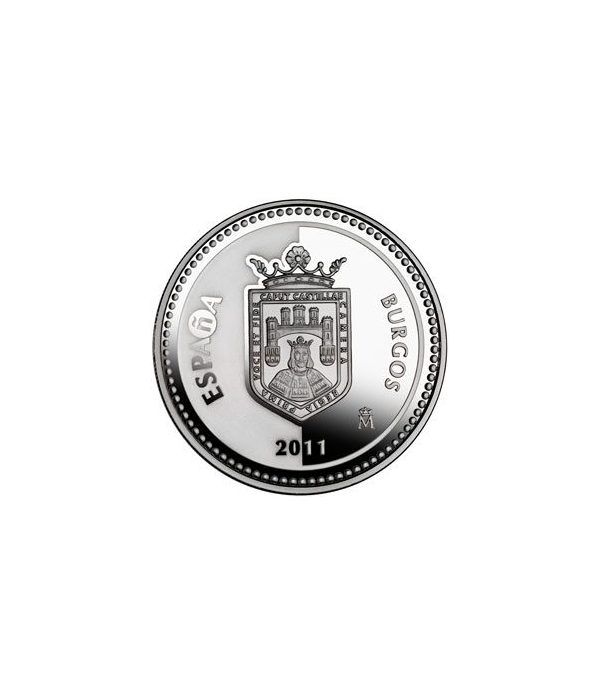 Moneda 2011 Capitales de provincia. Burgos. 5 euros. Plata.