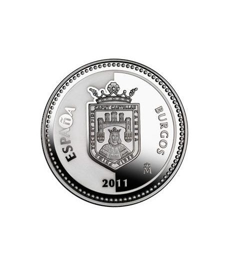 Moneda 2011 Capitales de provincia. Burgos. 5 euros. Plata.