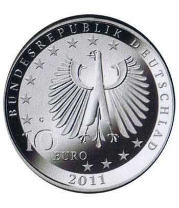 moneda Alemania 10 Euros 2011 G. Franz Liszt. Plata.