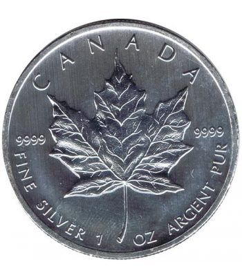 Moneda onza de plata 5$ Canada Hoja de Arce 2012  - 1