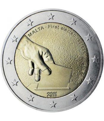 moneda conmemorativa 2 euros Malta 2011.