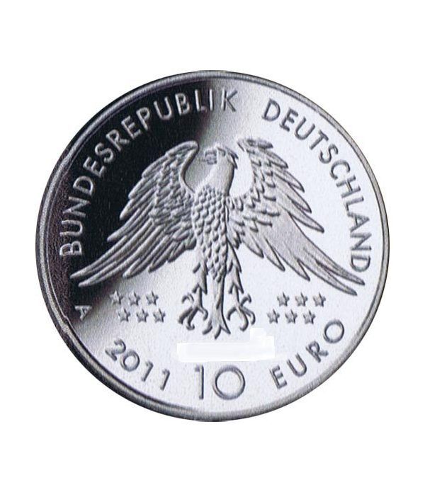 moneda Alemania 10 Euros 2011 A. Archaeopteryx.  - 2