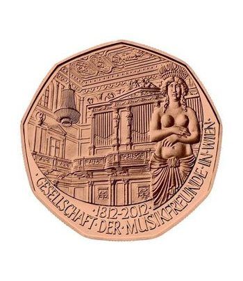 moneda Austria 5 Euros 2012 (nueve esquinas) Amigos música Cobre