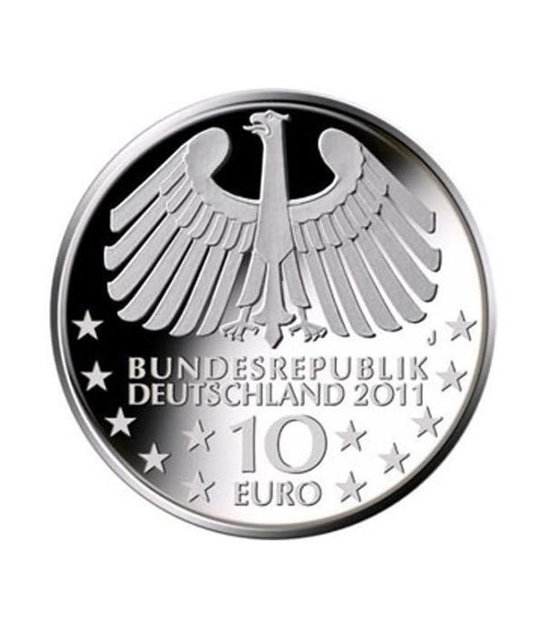 moneda Alemania 10 Euros 2011 J. Tunel Elba.  - 2