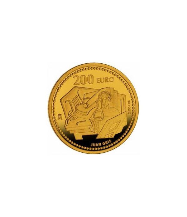 Moneda 2012 Herencia Europea. Juan Gris. 200 euros. Oro.