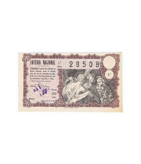 Loteria Nacional. 1943 sorteo 36 (Navidad).