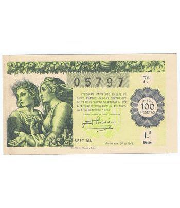 Loteria Nacional. 1946 sorteo 36 (Navidad). Verde.