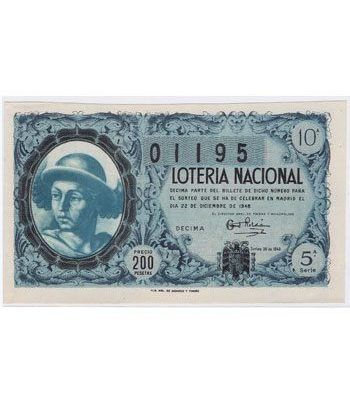 Loteria Nacional. 1948 sorteo 36 (Navidad).