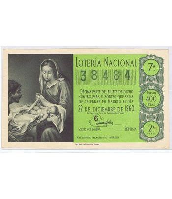 Loteria Nacional. 1960 sorteo 36 (Navidad). Verde.  - 2