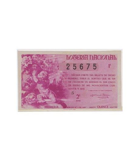 Loteria Nacional. 1946 sorteo 1.