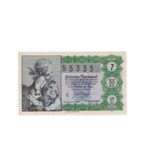 Loteria Nacional. 1957 sorteo 1.