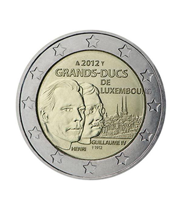 moneda conmemorativa 2 euros Luxemburgo 2012.