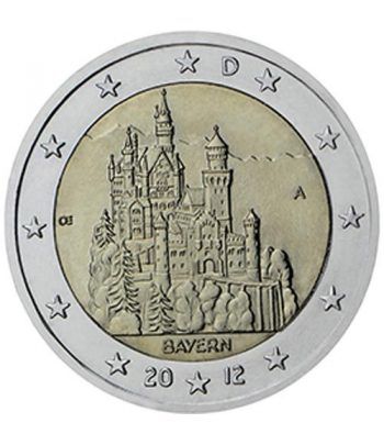moneda conmemorativa 2 euros Alemania 2012. 5 monedas.