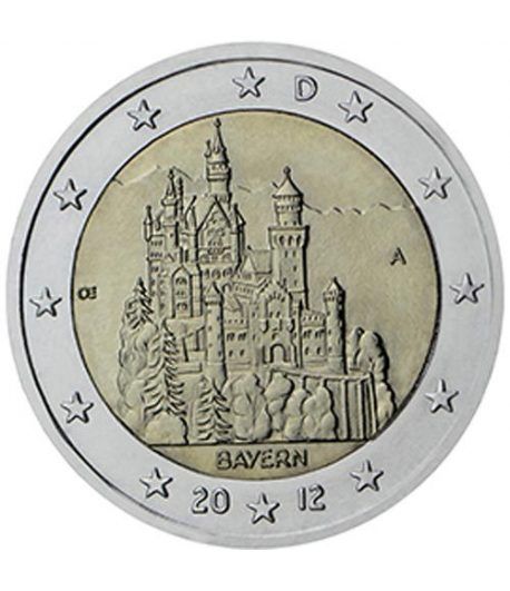 moneda conmemorativa 2 euros Alemania 2012. 5 monedas.