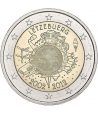 moneda Luxemburgo 2 euros 2012 "X ANIVERSARIO DEL EURO".