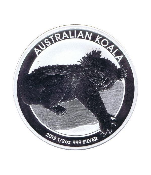 Moneda media onza de plata 1/2$ Australia koala 2012
