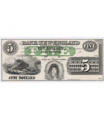 Connecticut. East Haddam 5$ 18xx. Bank of New-England. SC  - 1