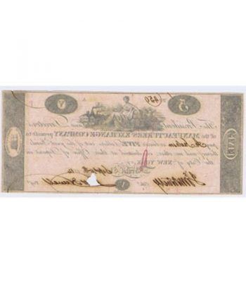 New York 5$ 1814. Manufacturer's Exchange Company. SC.