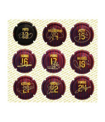 Placas de Cava. Colección oficial FC Barcelona. (20) Dorsales.