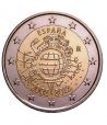moneda España 2 euros 2012 "X ANIVERSARIO DEL EURO".