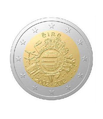 moneda Irlanda 2 euros 2012 "X ANIVERSARIO DEL EURO".